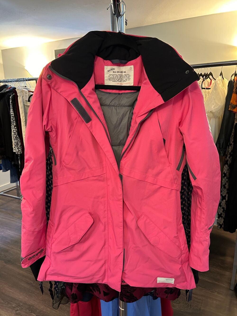 NWOT Odd Molly Winged Love Avalanche Jacket HOT PINK Size (1) Small